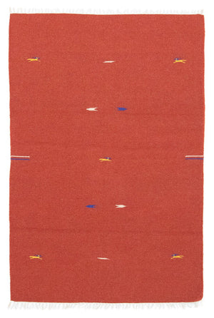 Kelim-tæppe - Trendy - 180 x 120 cm - rød