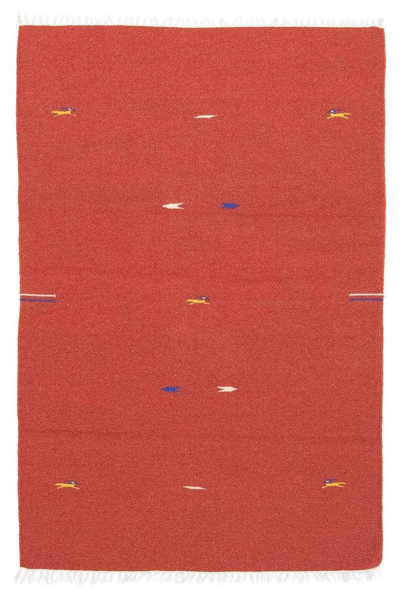 Kelim-tæppe - Trendy - 180 x 120 cm - rød