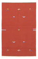 Moderne kilim Tæppe 180x120cm - Uldtæppe