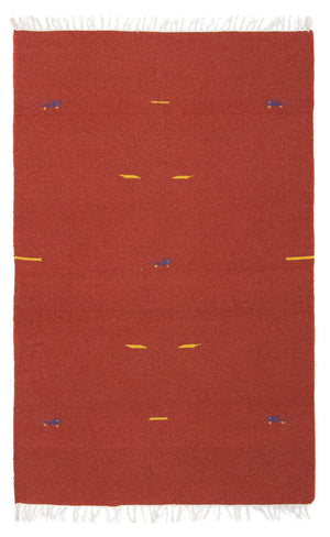Kelim-tæppe - Trendy - 180 x 120 cm - rød
