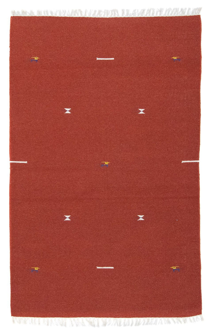 Kelim-tæppe - Trendy - 180 x 120 cm - rød