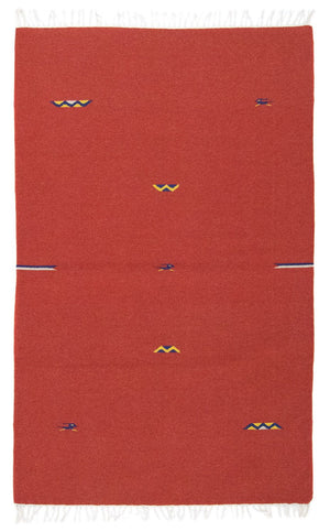 Kelim-tæppe - Trendy - 180 x 120 cm - rød