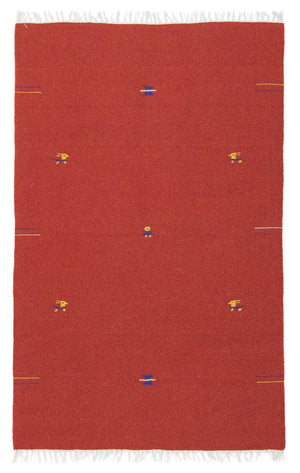 Kelim-tæppe - Trendy - 180 x 120 cm - rød
