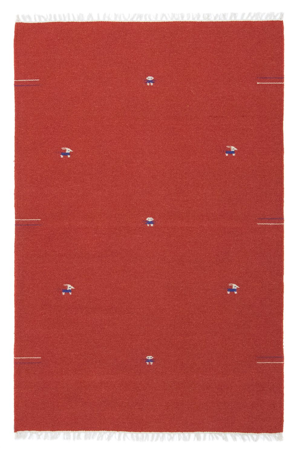 Kelim-tæppe - Trendy - 180 x 120 cm - rød