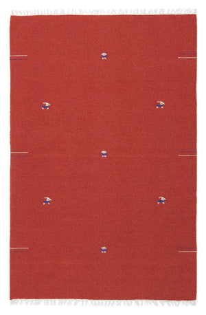 Kelim-tæppe - Trendy - 180 x 120 cm - rød