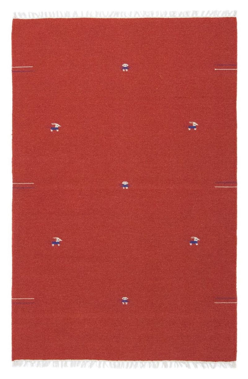 Kelim-tæppe - Trendy - 180 x 120 cm - rød