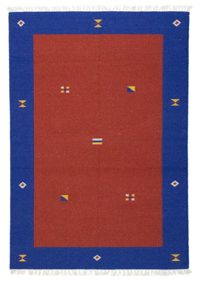 Moderne kilim Tæppe 120x180cm - Uldtæppe
