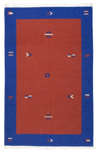 Kelim-tæppe - Trendy - 180 x 120 cm - rød