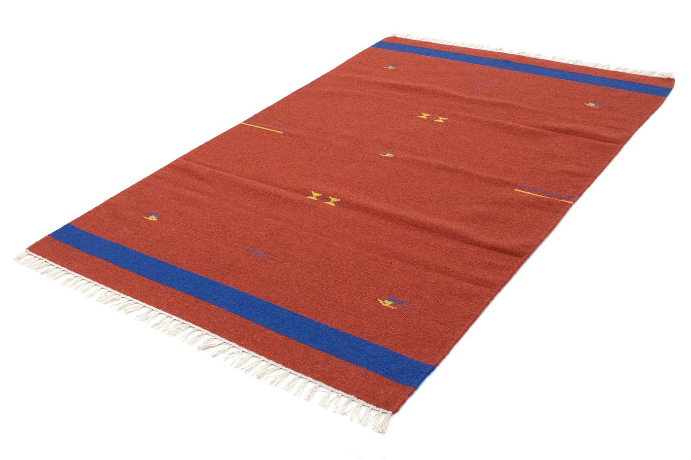 Moderne kilim Tæppe 180x120cm - Uldtæppe