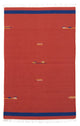 Moderne kilim Tæppe 180x120cm - Uldtæppe