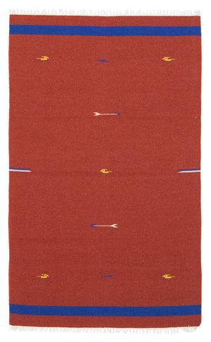 Kelim-tæppe - Trendy - 180 x 120 cm - rød