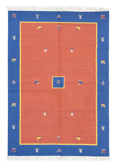 Moderne kilim Tæppe 140x200cm - Uldtæppe