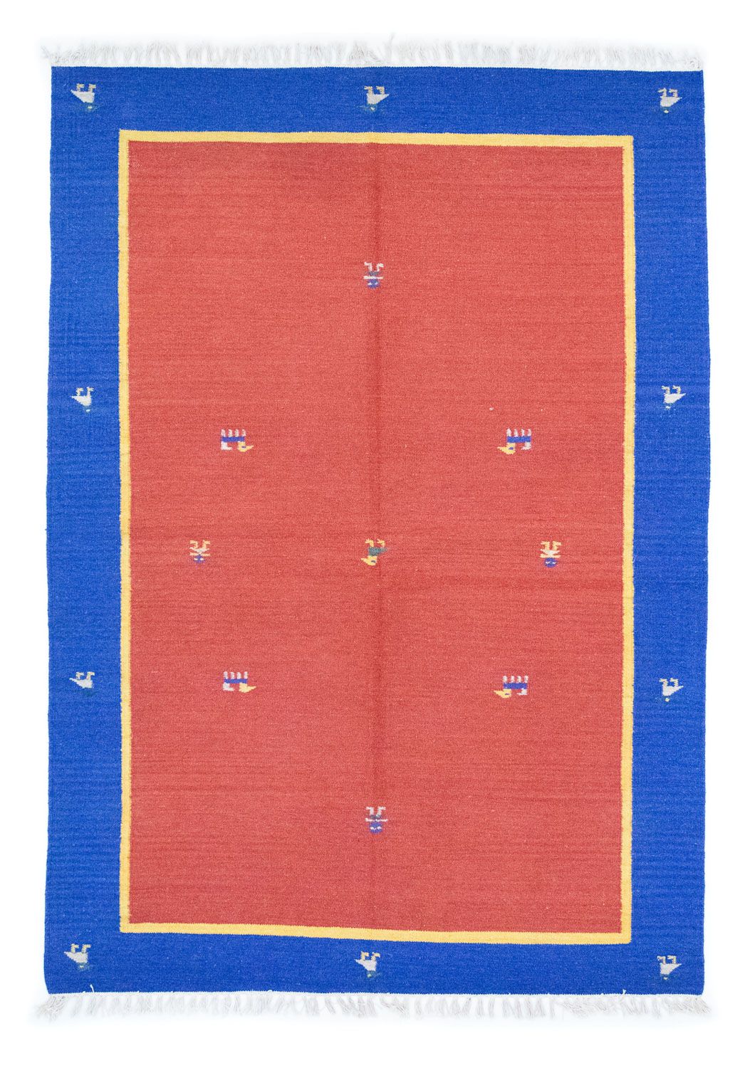 Kelim-tæppe - Trendy - 200 x 140 cm - rød