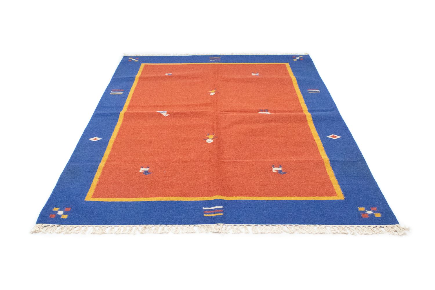 Kelim-tæppe - Trendy - 200 x 140 cm - orange