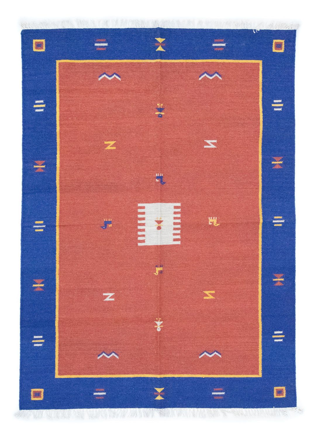 Kelim-tæppe - Trendy - 200 x 140 cm - rød
