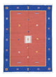 Moderne kilim Tæppe 200x140cm - Uldtæppe