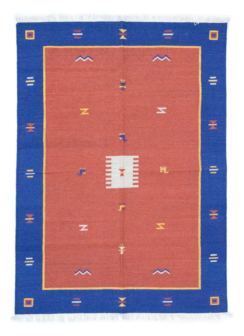 Kelim-tæppe - Trendy - 200 x 140 cm - rød