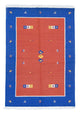 Moderne kilim Tæppe 200x140cm - Uldtæppe