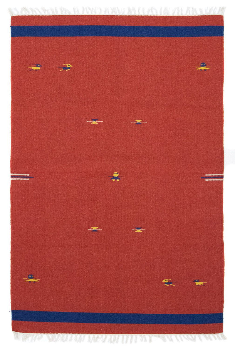 Kelim-tæppe - Trendy - 180 x 120 cm - rød