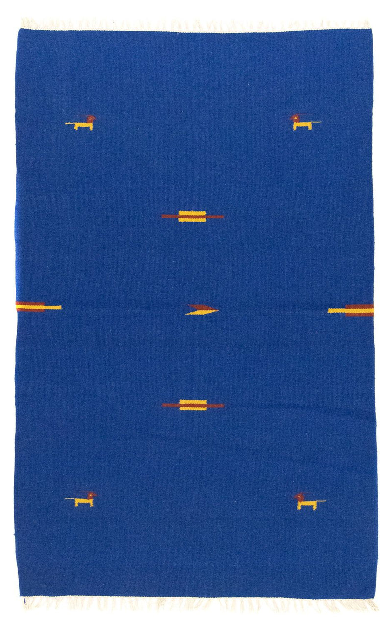 Kelim-tæppe - Trendy - 180 x 120 cm - blå