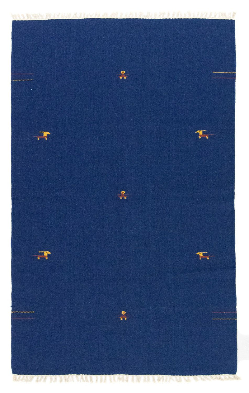 Kelim-tæppe - Trendy - 180 x 120 cm - blå
