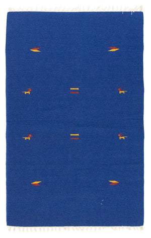 Kelim-tæppe - Trendy - 180 x 120 cm - blå