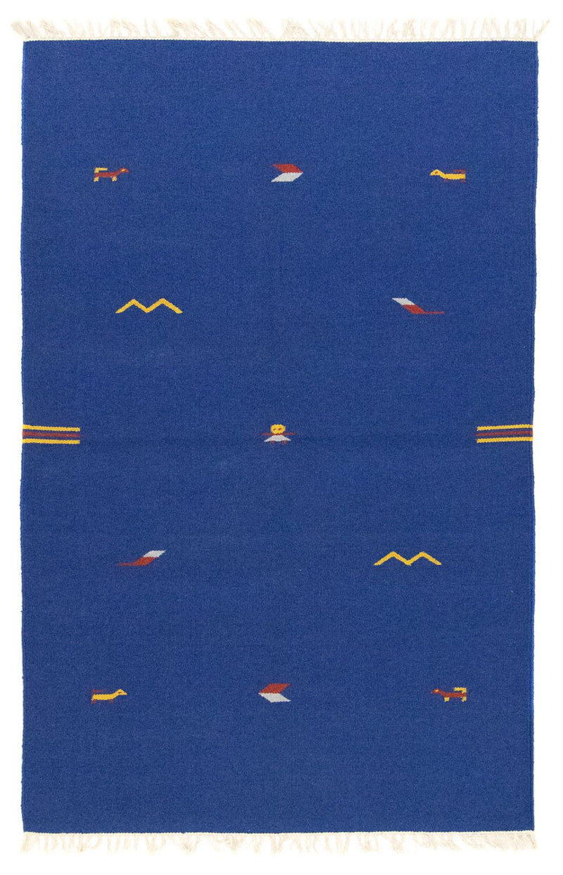 Kelim-tæppe - Trendy - 180 x 120 cm - blå