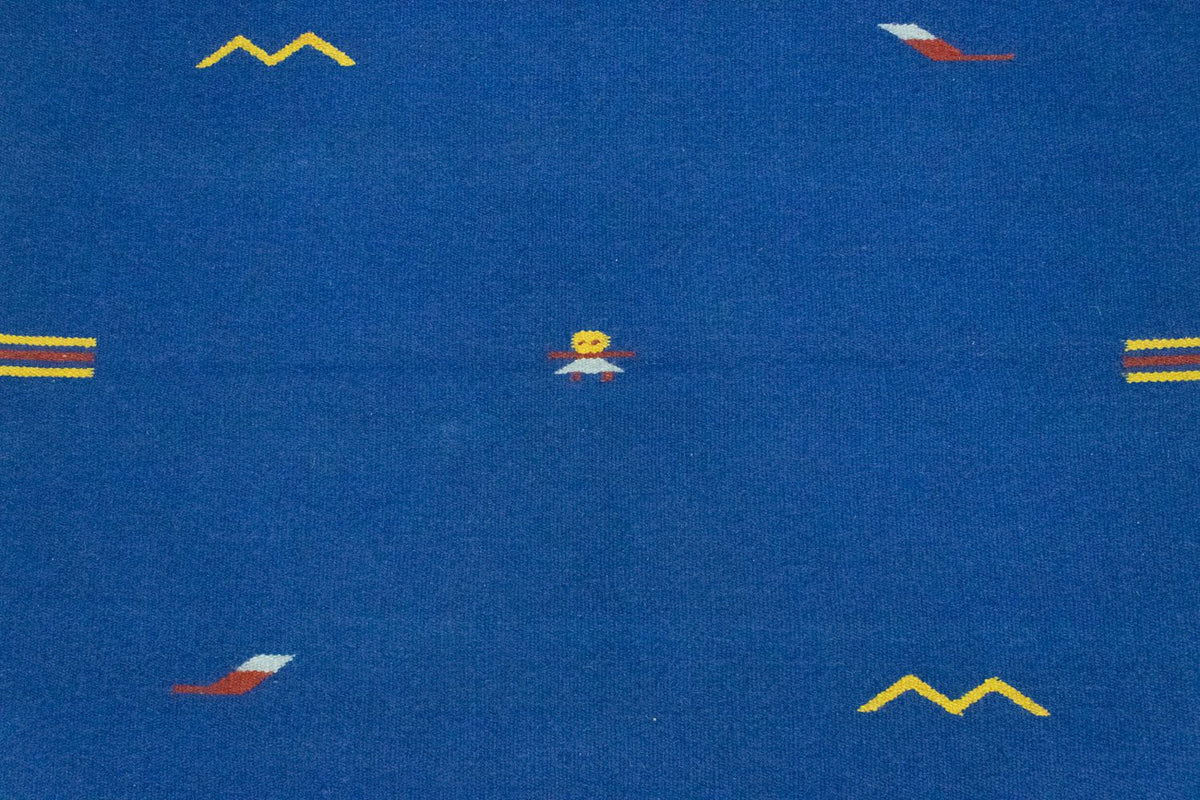 Kelim-tæppe - Trendy - 180 x 120 cm - blå