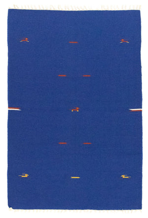 Kelim-tæppe - Trendy - 180 x 120 cm - blå