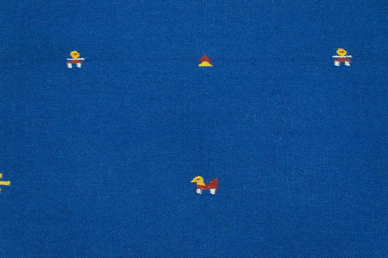 Kelim-tæppe - Trendy - 180 x 120 cm - blå