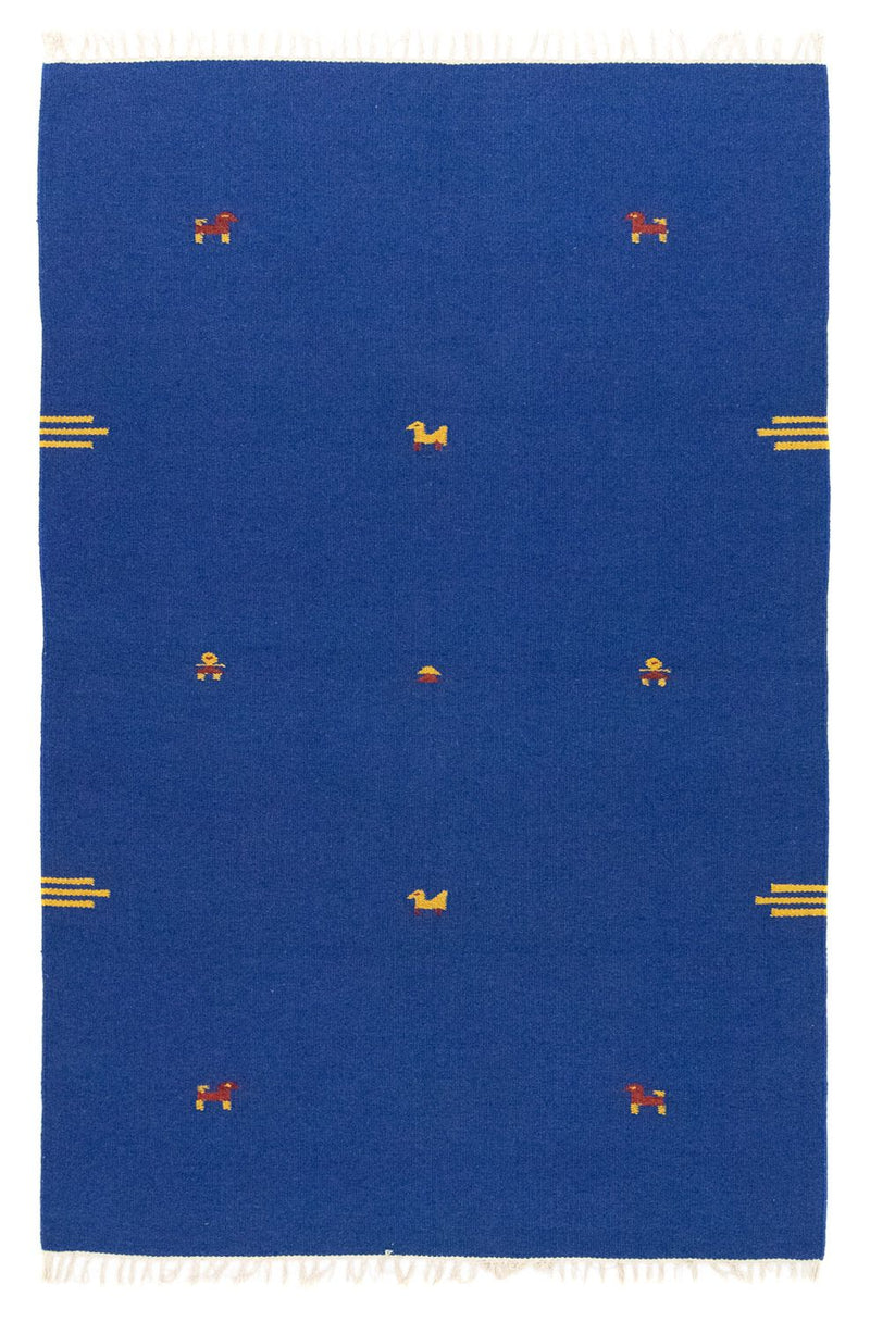 Kelim-tæppe - Trendy - 180 x 120 cm - blå