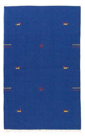 Kelim-tæppe - Trendy - 180 x 120 cm - blå