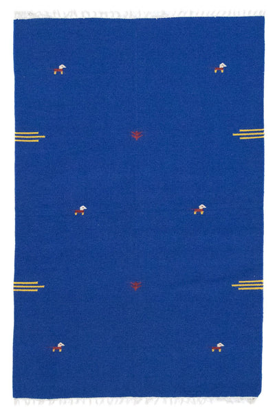 Moderne kilim Tæppe 120x180cm - Uldtæppe