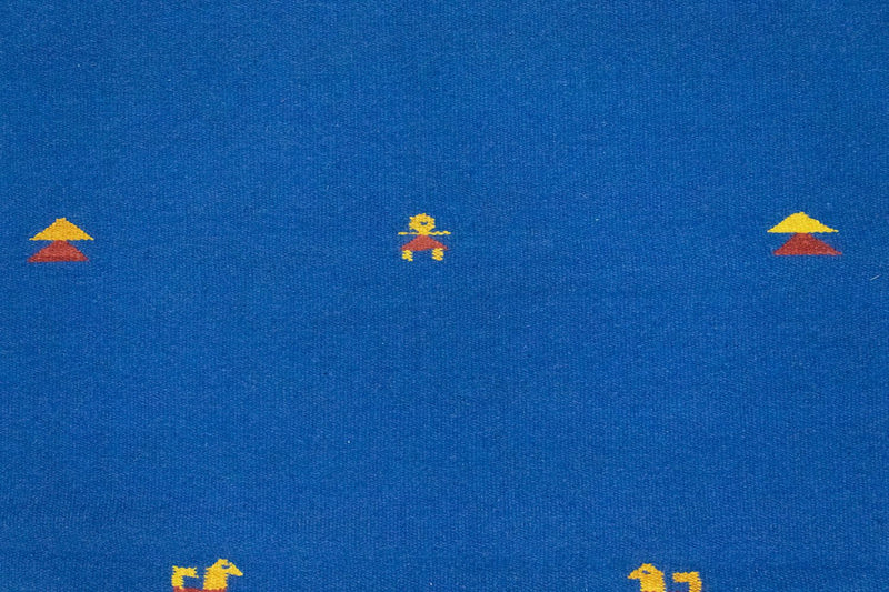 Kelim-tæppe - Trendy - 180 x 120 cm - blå