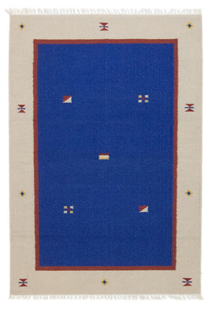 Kelim-tæppe - Trendy - 180 x 120 cm - blå