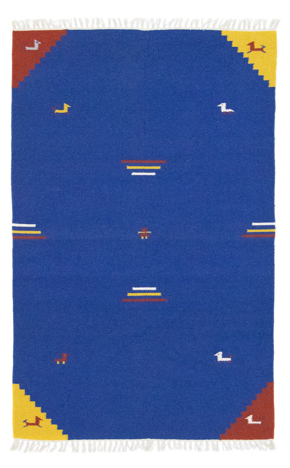 Kelim-tæppe - Trendy - 180 x 120 cm - blå