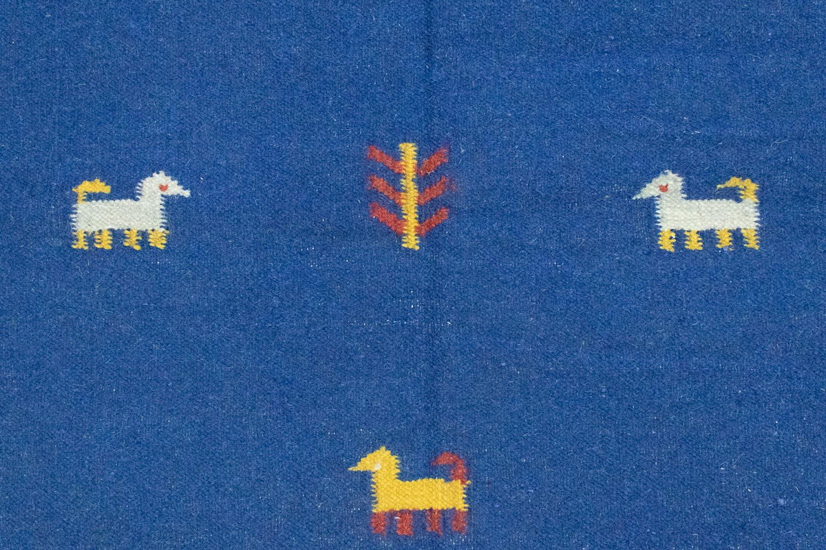 Kelim-tæppe - Trendy - 200 x 140 cm - blå