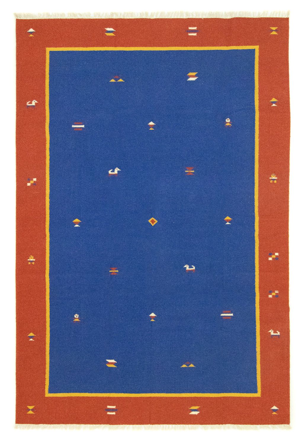 Kelim-tæppe - Trendy - 300 x 200 cm - blå