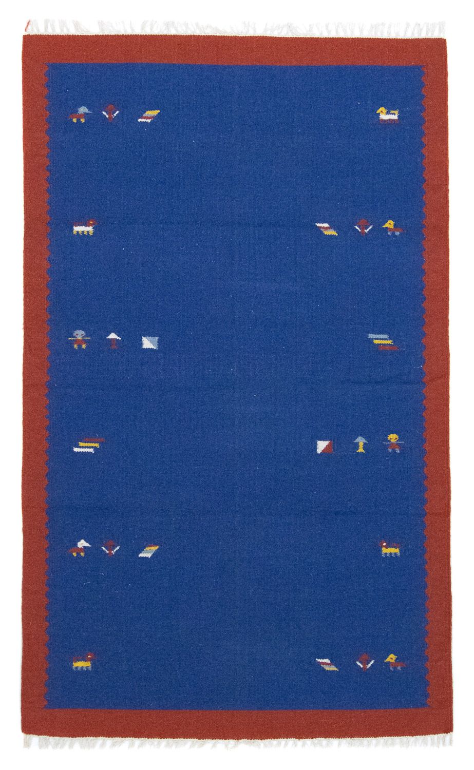 Kelim-tæppe - Trendy - 180 x 120 cm - blå