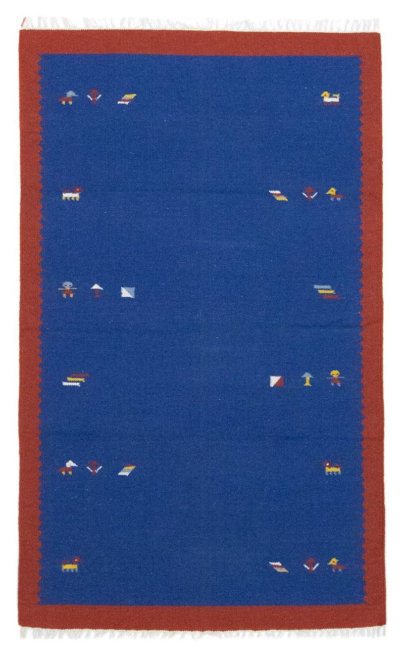 Kelim-tæppe - Trendy - 180 x 120 cm - blå