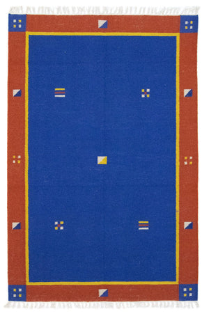 Kelim-tæppe - Trendy - 180 x 120 cm - blå