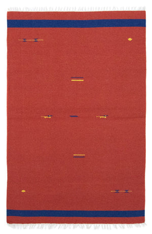 Kelim-tæppe - Trendy - 180 x 120 cm - rød