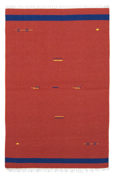 Moderne kilim Tæppe 120x180cm - Uldtæppe
