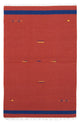 Moderne kilim Tæppe 180x120cm - Uldtæppe