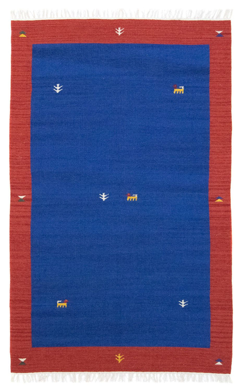 Kelim-tæppe - Trendy - 180 x 120 cm - blå