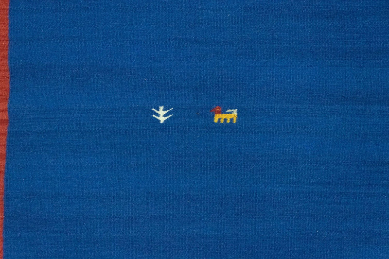 Kelim-tæppe - Trendy - 180 x 120 cm - blå