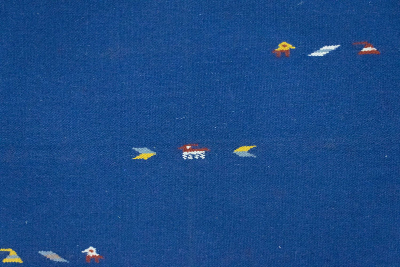 Kelim-tæppe - Trendy - 180 x 120 cm - blå
