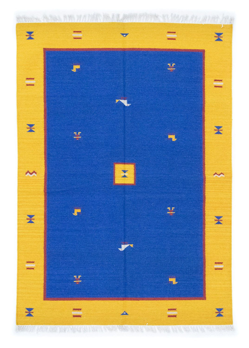 Kelim-tæppe - Trendy - 200 x 140 cm - blå