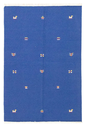 Kelim-tæppe - Trendy - 200 x 140 cm - blå