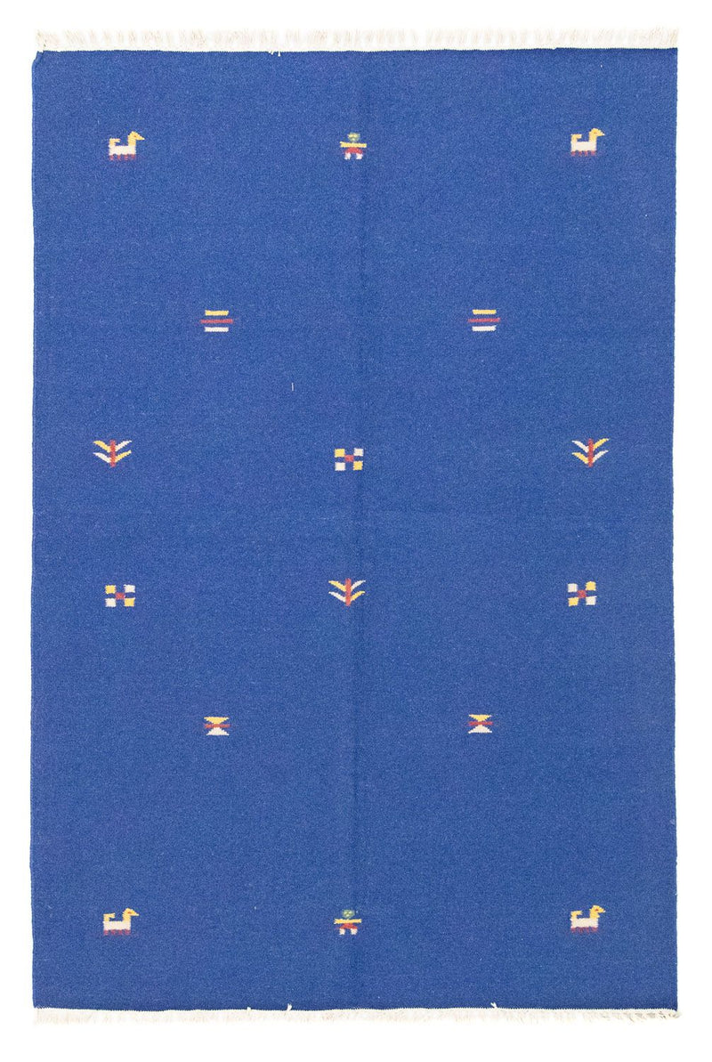 Kelim-tæppe - Trendy - 200 x 140 cm - blå